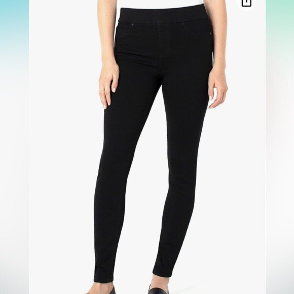 Liverpool Company Skinny Jeans Sienna Pull On Legging Dark Blue size 12/31 - Picture 1 of 14